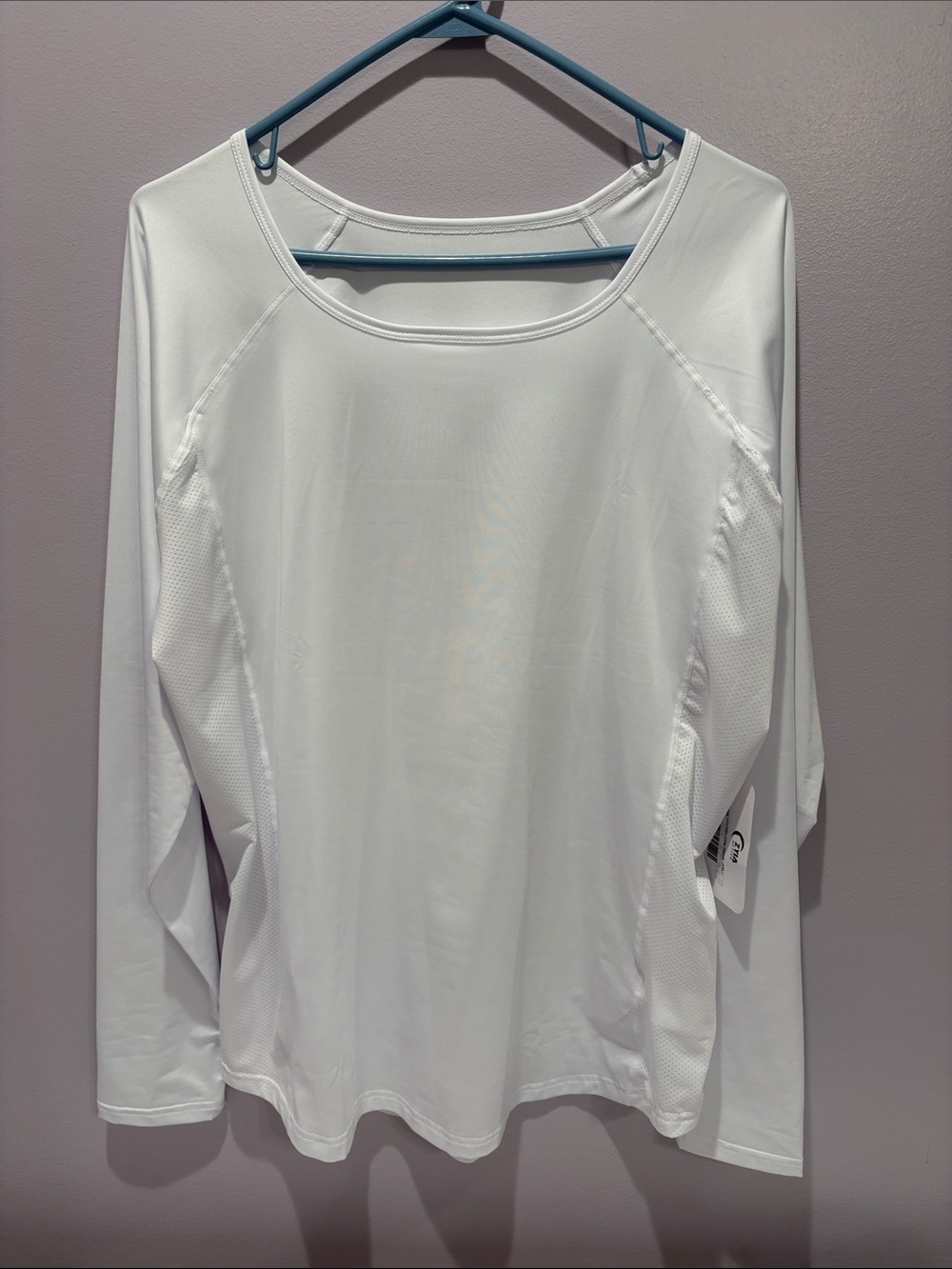 Women's White Long Sleeve Performance Tee